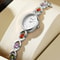 Elegant Temperament Rhinestone Quartz Watch For Ladies Retro Oval Dial Fashion Casual Timepiece 7