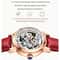 Luxury Women Automatic Mechanical Watch Waterproof Stainless Steel Ladies Skeleton Wrist Watch 3