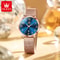 Elegant Rose Gold Digital Waterproof Watch Simple Bracelet Womens Watch Luxury Brand Quartz Watch 0