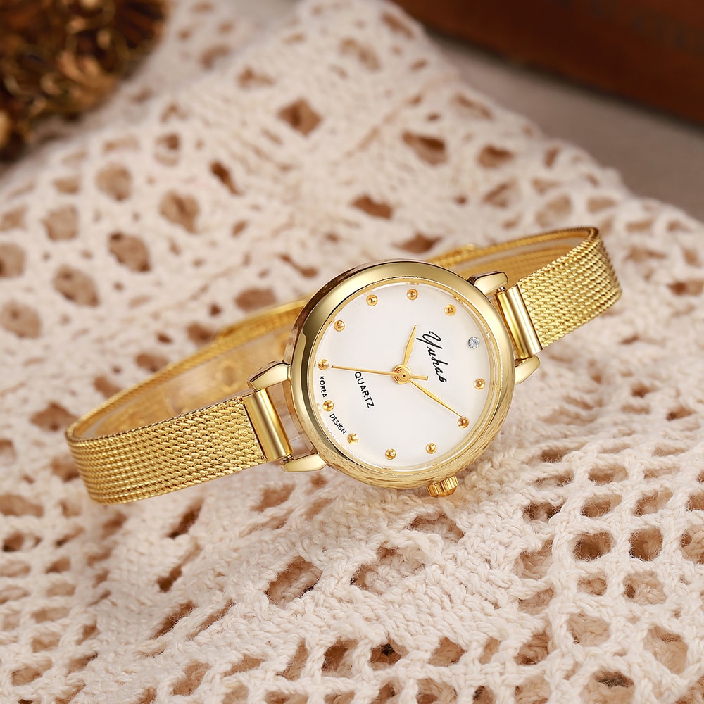 Dot Quartz Watch For Women New Arrival Light Luxury Fashion Mesh For Christmas And Halloween Gifts 3