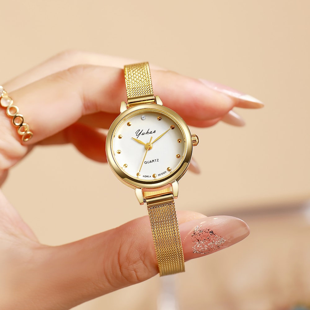 Dot Quartz Watch For Women New Arrival Light Luxury Fashion Mesh For Christmas And Halloween Gifts 4