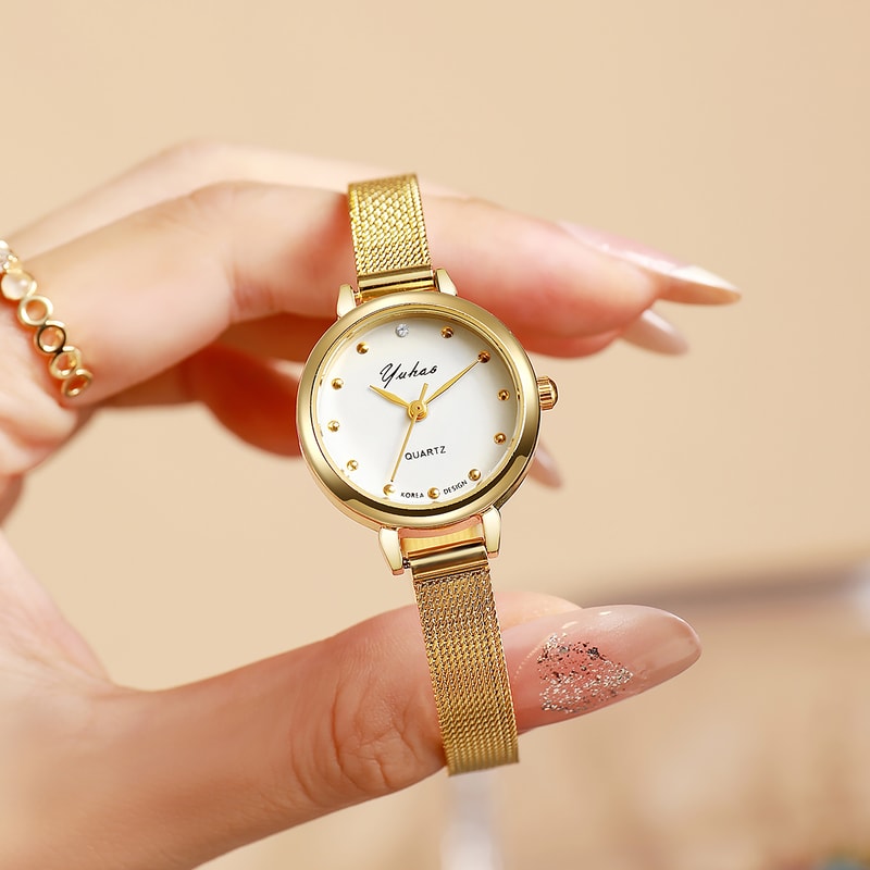 Dot Quartz Watch For Women New Arrival Light Luxury Fashion Mesh For Christmas And Halloween Gifts 4