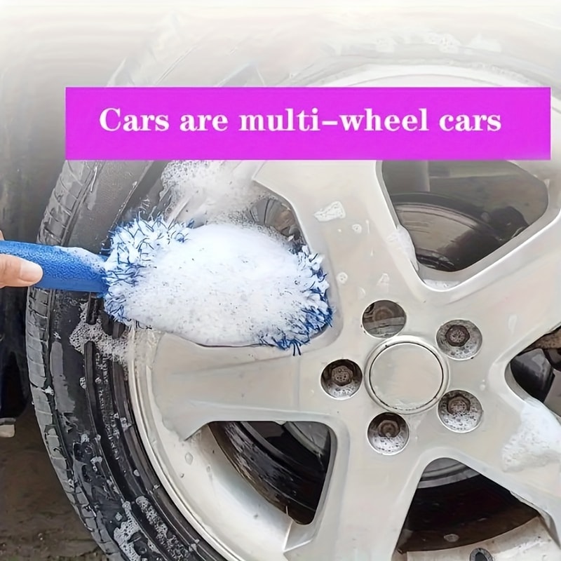 Multifunctional Car Cleaning Brush Tool for Tire and Rim Care