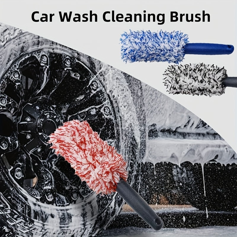 Multifunctional Car Cleaning Brush Tool for Tire and Rim Care