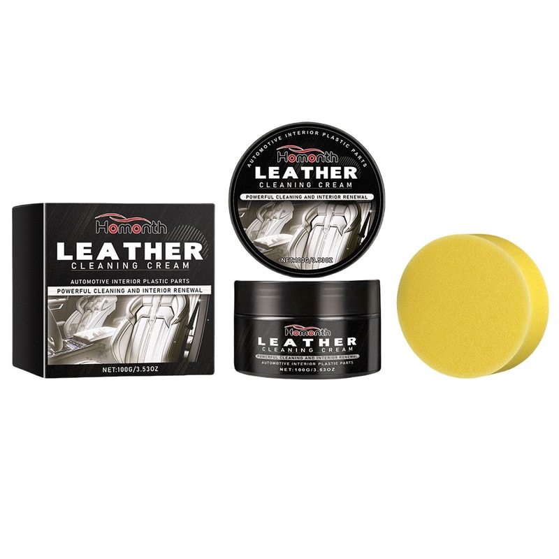 Leather Care Cream, Long Lasting Conditioner for Car Seats, Shoes, Bags, and Furniture