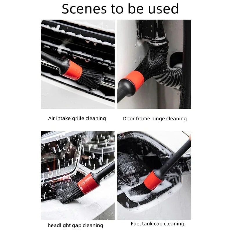 Small Automotive Interior Cleaning Tools, Car Wash Brush Soft Detail Brush for Air Conditioner Vent