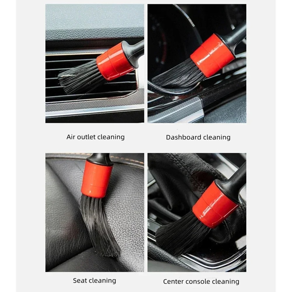 Small Automotive Interior Cleaning Tools, Car Wash Brush Soft Detail Brush for Air Conditioner Vent