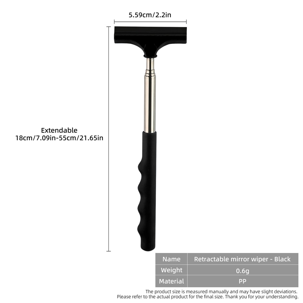 Telescopic Handle Car Rearview Mirror Wiper Car Glass Cleaning Brush 7