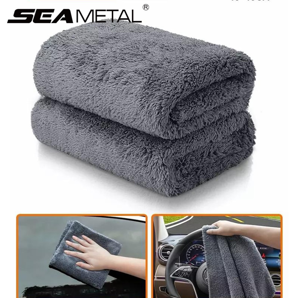 High Absorbent Microfiber Car Wash Towel Thickened Soft Car Washing Towels for Home Use