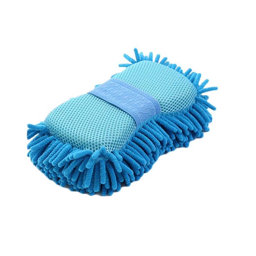 Car Wash Microfiber Chenille Sponge Auto Care Brush Pad Towel Gloves 4
