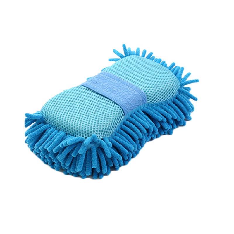 Car Wash Microfiber Chenille Sponge Auto Care Brush Pad Towel Gloves 4