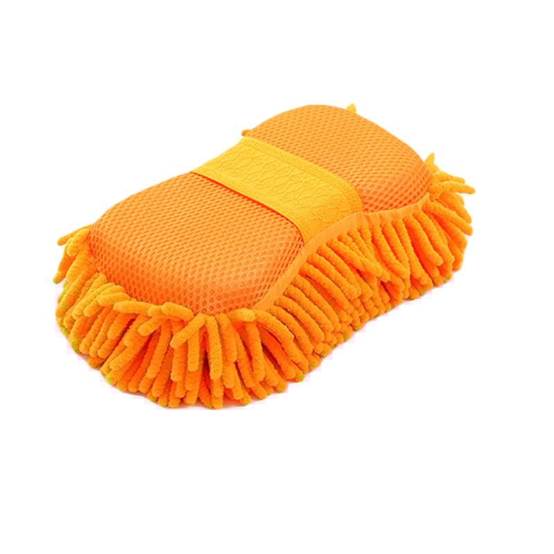 Car Wash Microfiber Chenille Sponge Auto Care Brush Pad Towel Gloves 6