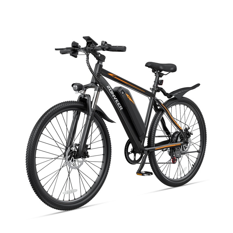 Electric Bicycle Lithium Battery 26 Inch City Ebike For Commuting Trails 0