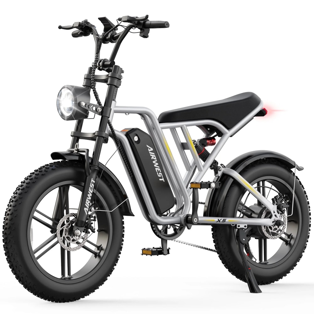 Adult Electric Bike Peak Power 13Ah Battery 28MPH Fat Tire E Bike 0