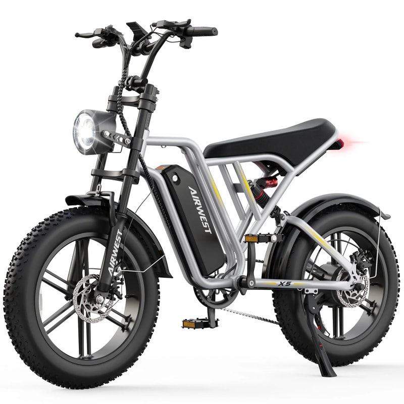 Adult Electric Bike Peak Power 13Ah Battery 28MPH Fat Tire E Bike 0