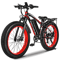 Electric Bike Adult 26 Fat Tire Peak Motor 34MPH Speed 60Mile Range Mountain E Bike 0