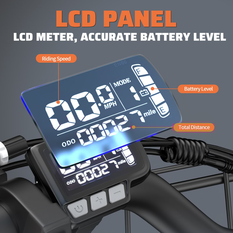 Adult Electric Bike 32MPH Mountain Electric Bicycle 20 Inch Fat Tire