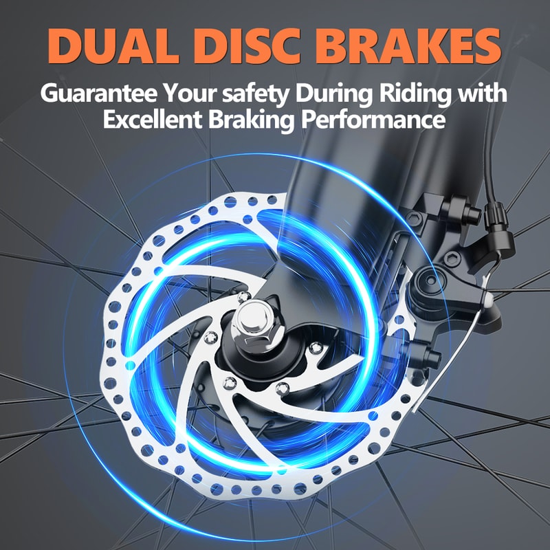 Adult Electric Bike 32MPH Mountain Electric Bicycle 20 Inch Fat Tire