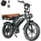 High-Speed Moped Style Electric Bike for Adults, Fat Tires, 30mph Top Speed