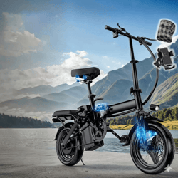 adult electric bike, removable battery, 14 inch folding electric bike
