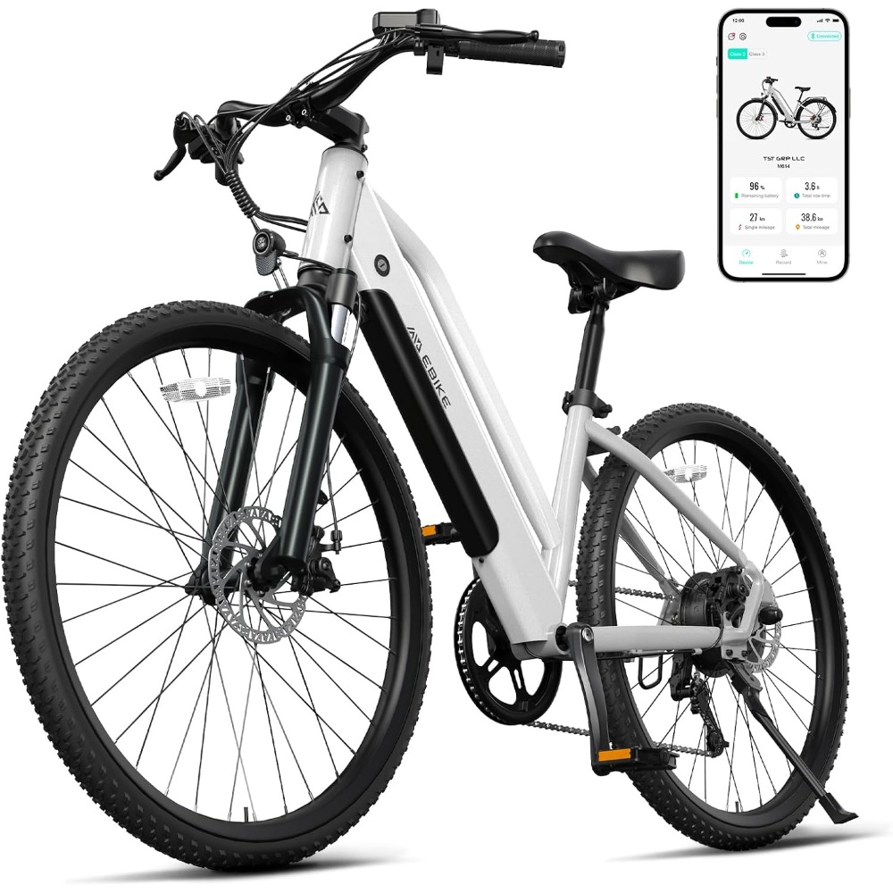 Electric Bike for Adults, 25 MPH E-Bike with Battery, 50 Miles Range