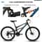 Mountain Bike Full Front Suspension for Men and Boys, Gear System, Steel Frame Dual Disc