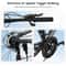 Mountain Bike Full Front Suspension for Men and Boys, Gear System, Steel Frame Dual Disc
