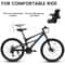 Mountain Bike Full Front Suspension for Men and Boys, Gear System, Steel Frame Dual Disc