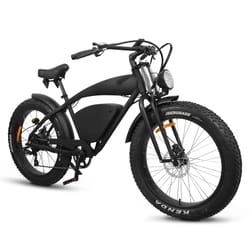 all-terrain fat tire electric mountain bike 48v, 45 mile range, dual suspension off-road beach with lcd display
