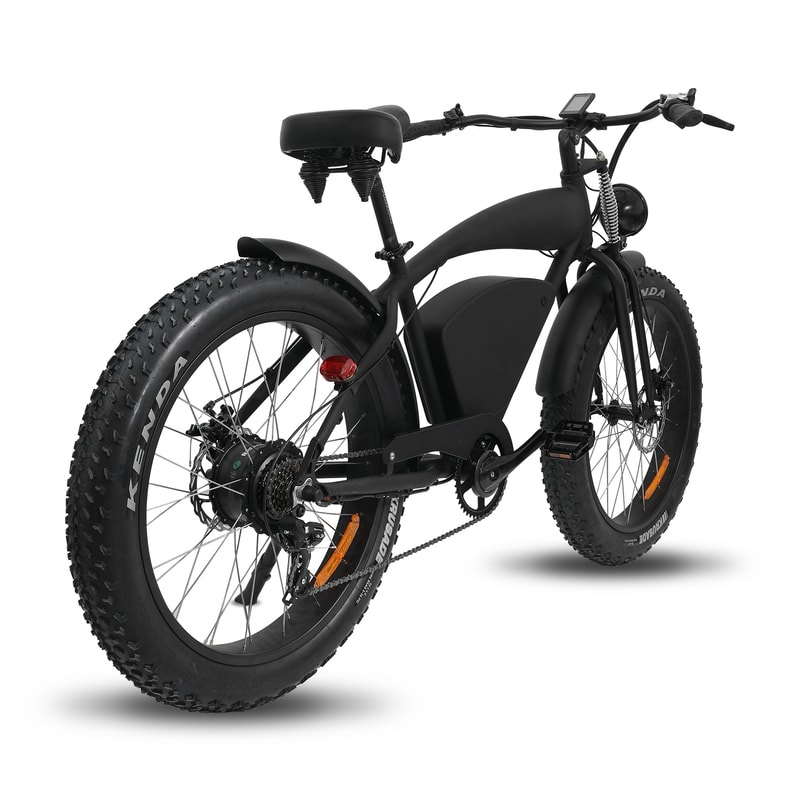 All-Terrain Fat Tire Electric Mountain Bike 48V, 45 Mile Range, Dual Suspension Off-Road Beach with LCD Display