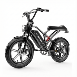 outdoor electric bike for adults, 20" fat tire all-terrain, 30mph, 80 miles range for sand mountain motorcycle adventure