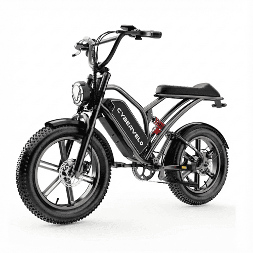 Outdoor Electric Bike for Adults, 20" Fat Tire All-Terrain, 30MPH, 80 Miles Range for Sand Mountain Motorcycle Adventure