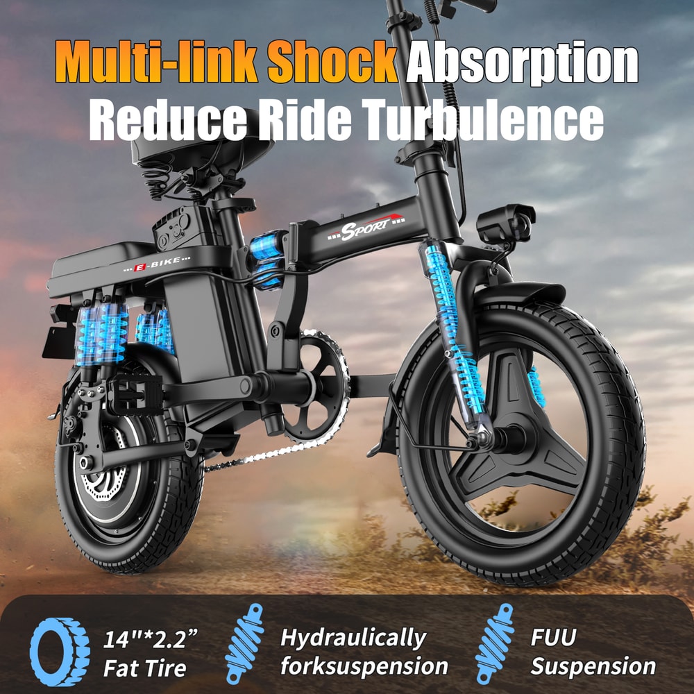Commuting Electric Bike For Adults Brushless Motor 48V Battery 20MPH Speed Ebike 3