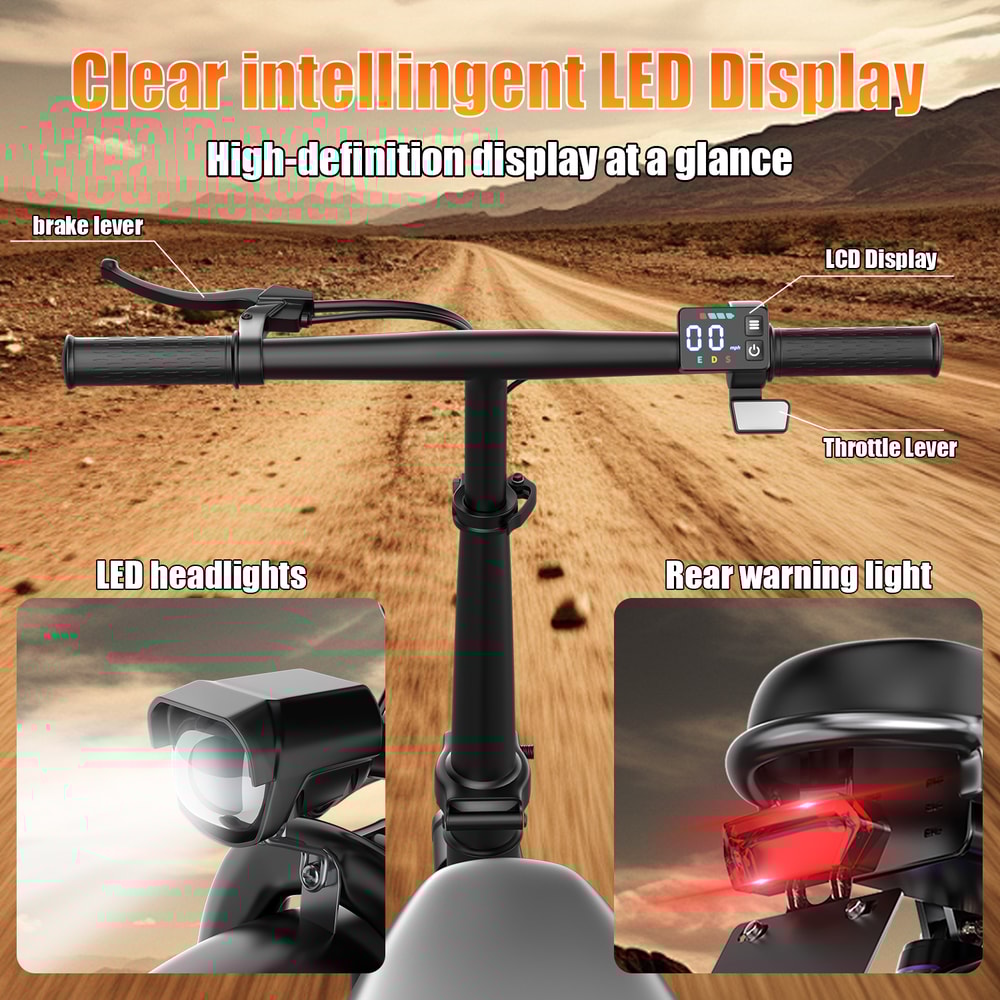 Commuting Electric Bike For Adults Brushless Motor 48V Battery 20MPH Speed Ebike 4