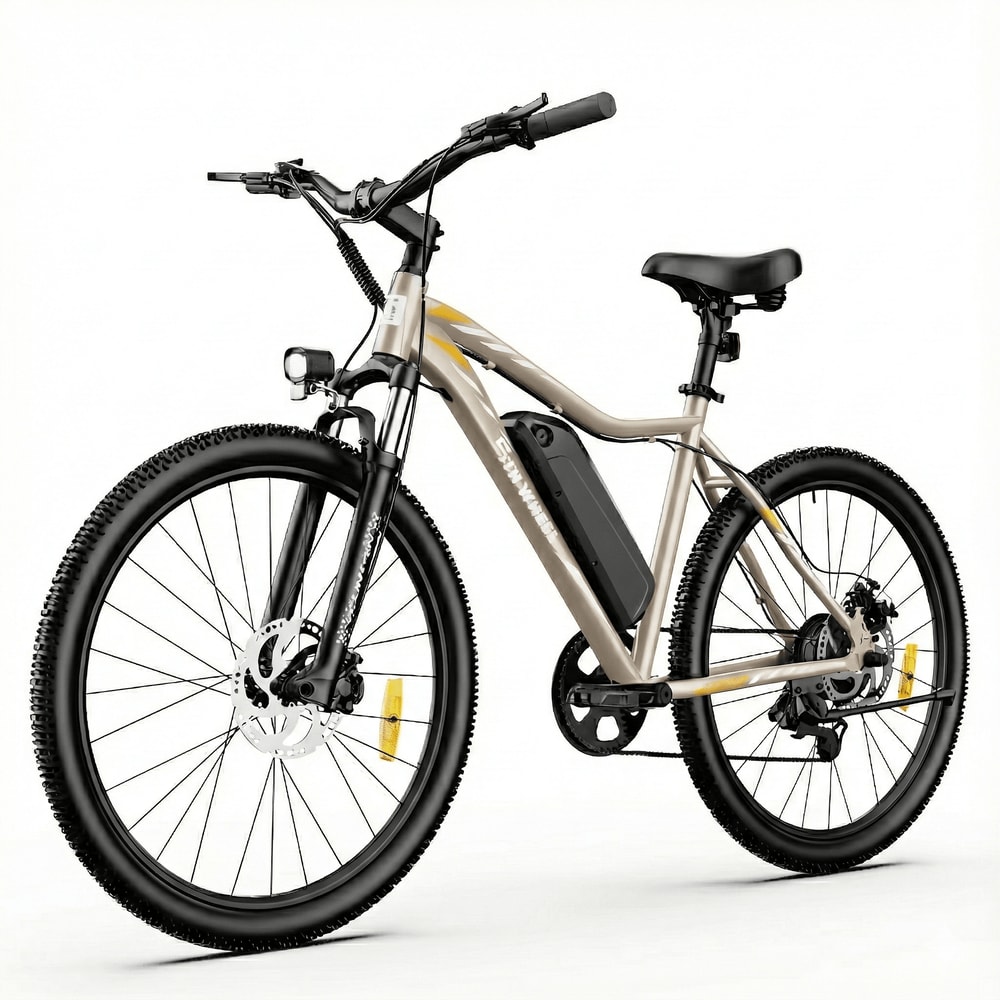 Electric Bike With Peak Motor 23 Mph Speed LCD Display Front Suspension 0