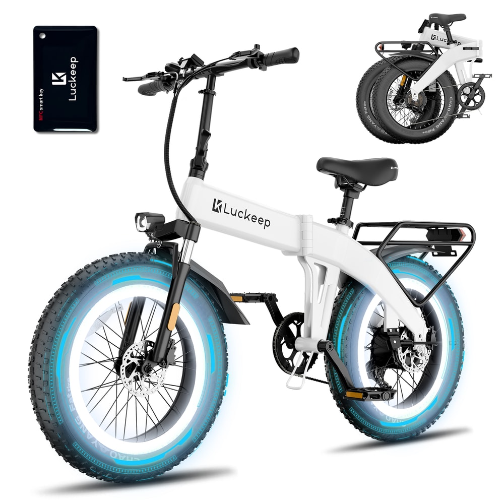 Folding Electric Bike For Adults Peak Motor 28MPH Speed 7