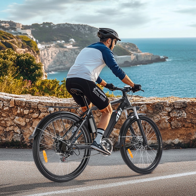 Electric Bike 26 Inch Electric Mountain Bike With Battery 50Miles 20MPH Adult Ebike 1