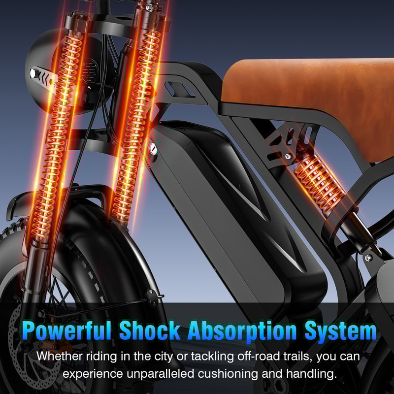 Electric Mountain Bike AllTerrain 18Ah Battery 1640 Tire 5Speed Gear 4