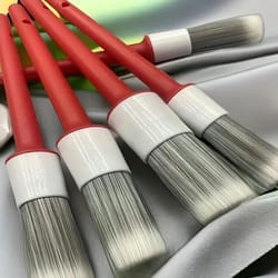 boar hair bristle brushes for car cleaning, interior detail brush set, auto detail tools for dashboard cleaning