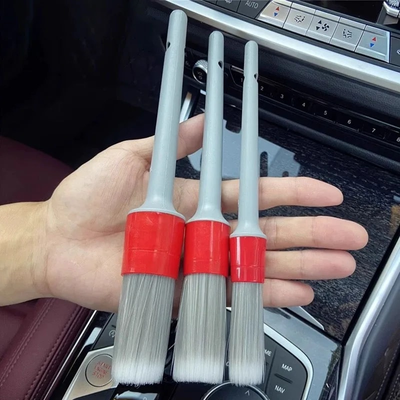 Boar Hair Bristle Brushes For Car Cleaning Interior Detail Brush Set Auto Detail Tools For Dashboar 1
