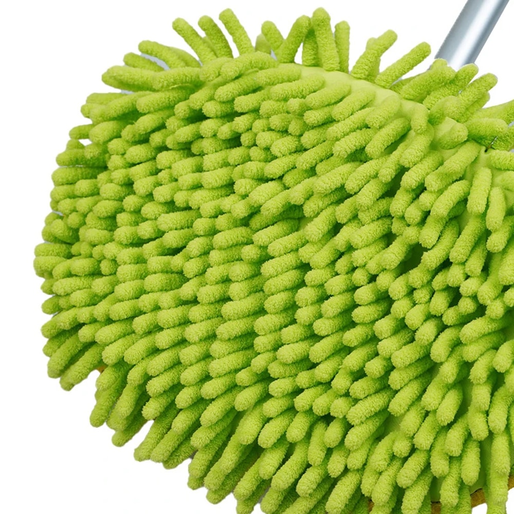 Car Wash Brush 2 In 1 Car Cleaning Mop Telescoping Alloy Handle Chenille Duster 4