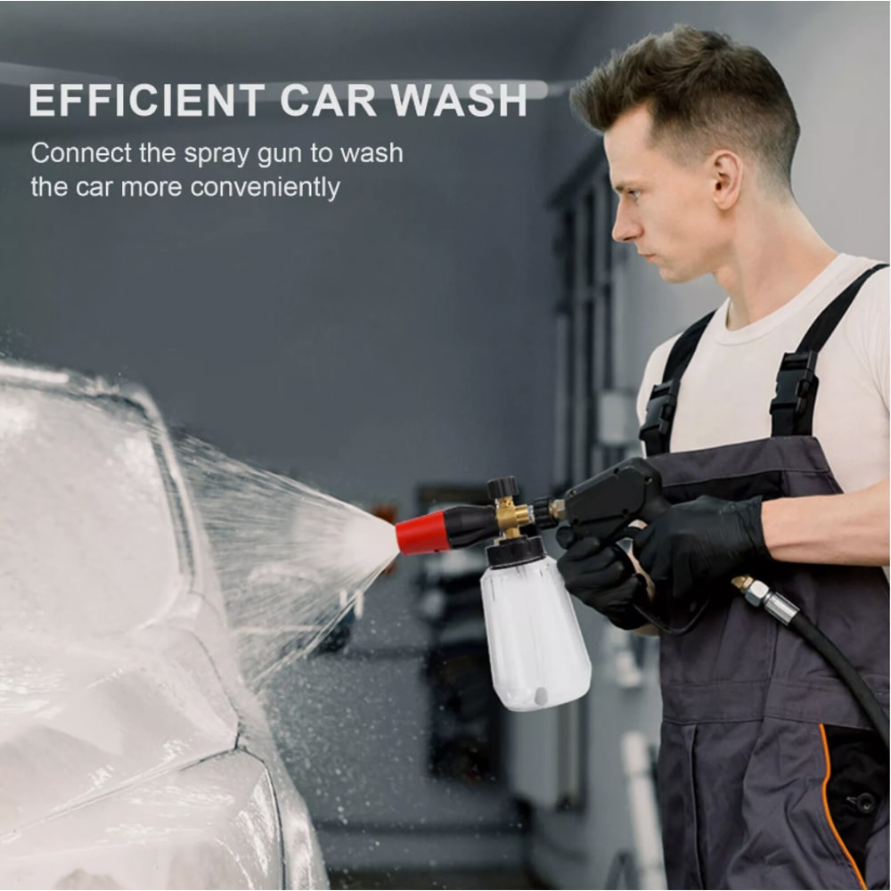 Car Wash Foam Cannon Gun Soap Lance Sprayer Pressure Washer Bottle Largemouth Pot For Car Cleaning 3