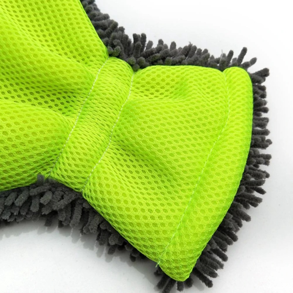 Soft Microfiber Mitts, Premium 5-Finger Car Washing Gloves for Cars & Motorcycles Drying and Cleaning
