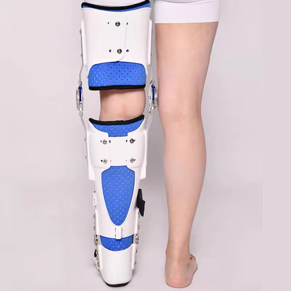 Orthopedic Adjustable Knee Brace, Ankle Foot Medical Support for Meniscus Injury Pain Relief and Rehabilitation