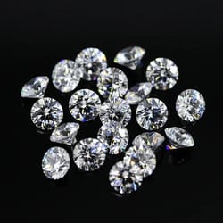 white round shape 6mm cubic zirconia stones brilliant cut cz stones for jewelry diy projects