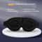 Black 3D Eye Mask Adjustable For Men And Women Breathable No Pressure Light Blocking Design 2