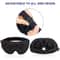 Black 3D Eye Mask Adjustable For Men And Women Breathable No Pressure Light Blocking Design 3