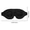 Black 3D Eye Mask Adjustable For Men And Women Breathable No Pressure Light Blocking Design 4