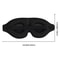 Black 3D Eye Mask Adjustable For Men And Women Breathable No Pressure Light Blocking Design 4