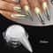 Chrome Aurora White Rubbing Powder, Moonlight Pearl White Nails Glitter, Mirror Pigment for Nail Art Decoration